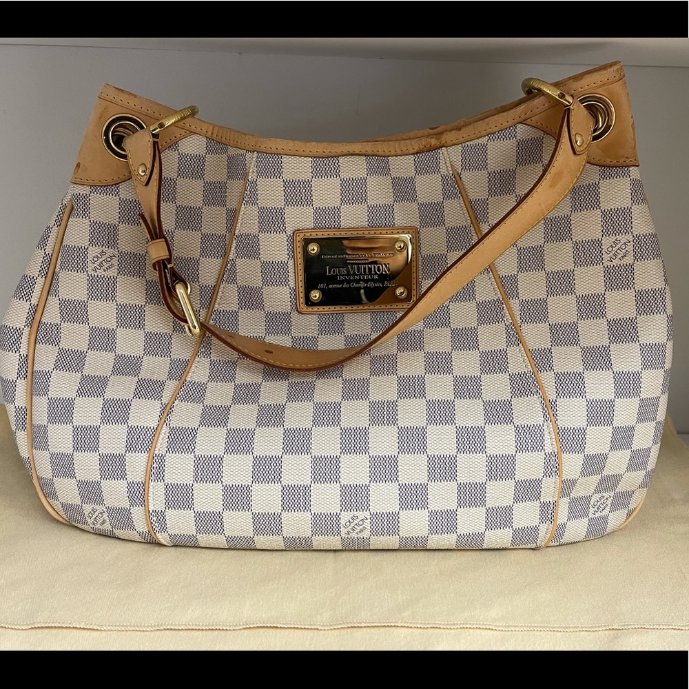 LOUIS VUITTON Galliera Damier Azur PM Canvas tote